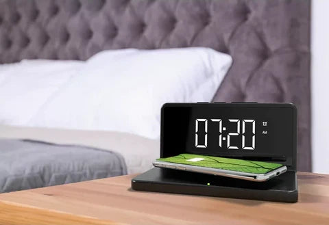 Digital Alarm Clock with Wireless Charger | Alarm Clock | Tradeo Shopping