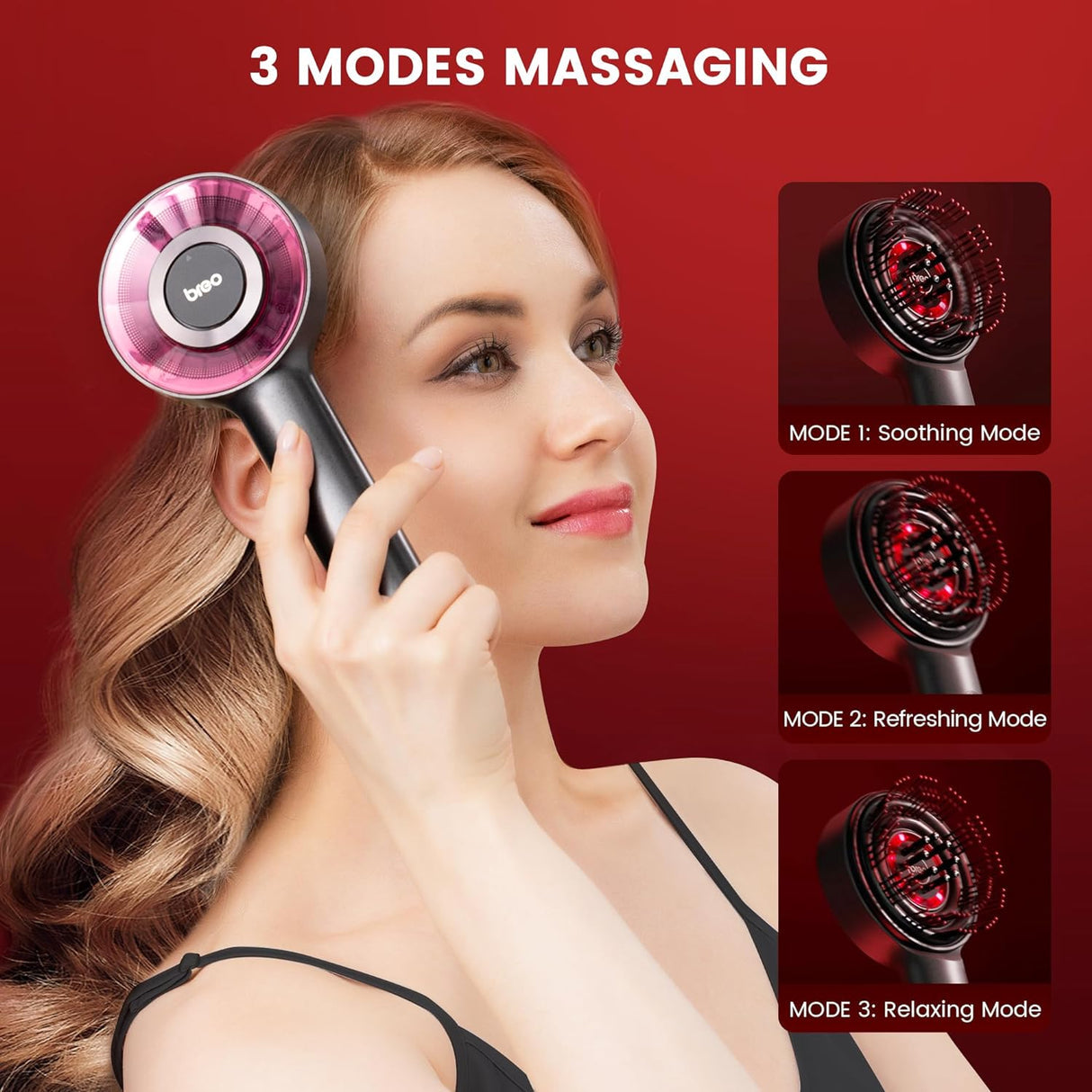 Hair Scalp Trilogy Head Massaging Brush - Scalp 3 by Breo | Head Massager | tradeo shoppingTrading