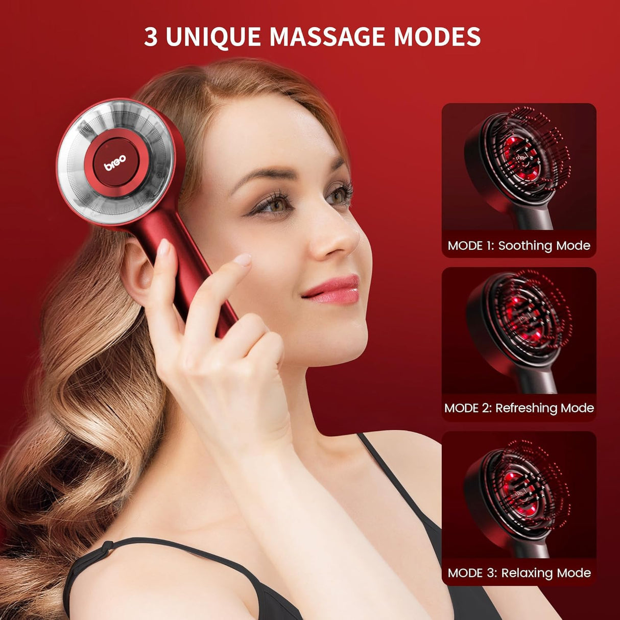 Hair Scalp Trilogy Head Massaging Brush - Scalp 3 by Breo | Head Massager | tradeo shoppingTrading