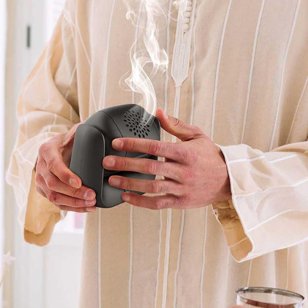 Bakhoor Portable Incense Burner – 90° Rotation
