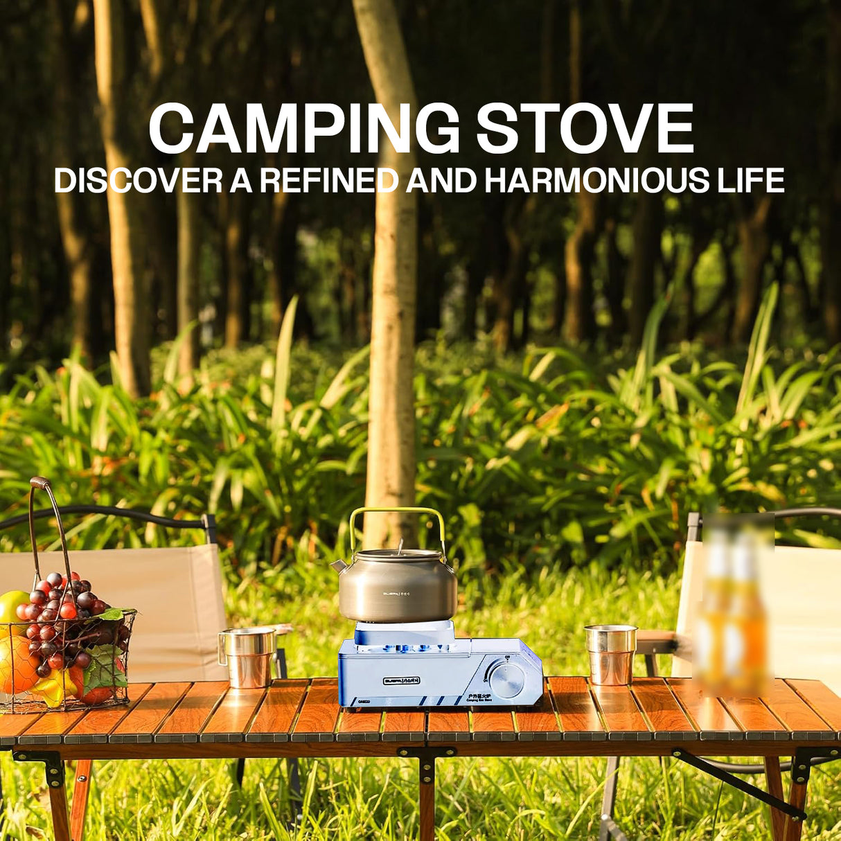 Portable 3 Burners Outdoor Camping Stove by Buerk | Gas Stove | Tradeo Shopping