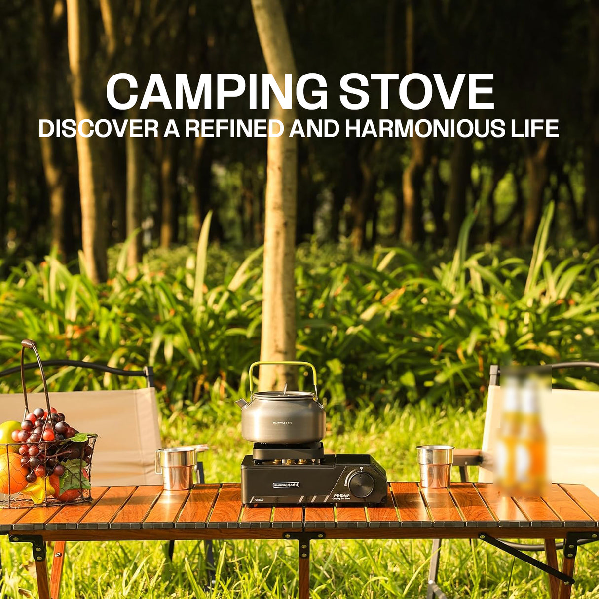 Portable 3 Burners Outdoor Camping Stove by Buerk | Gas Stove | Tradeo Shopping