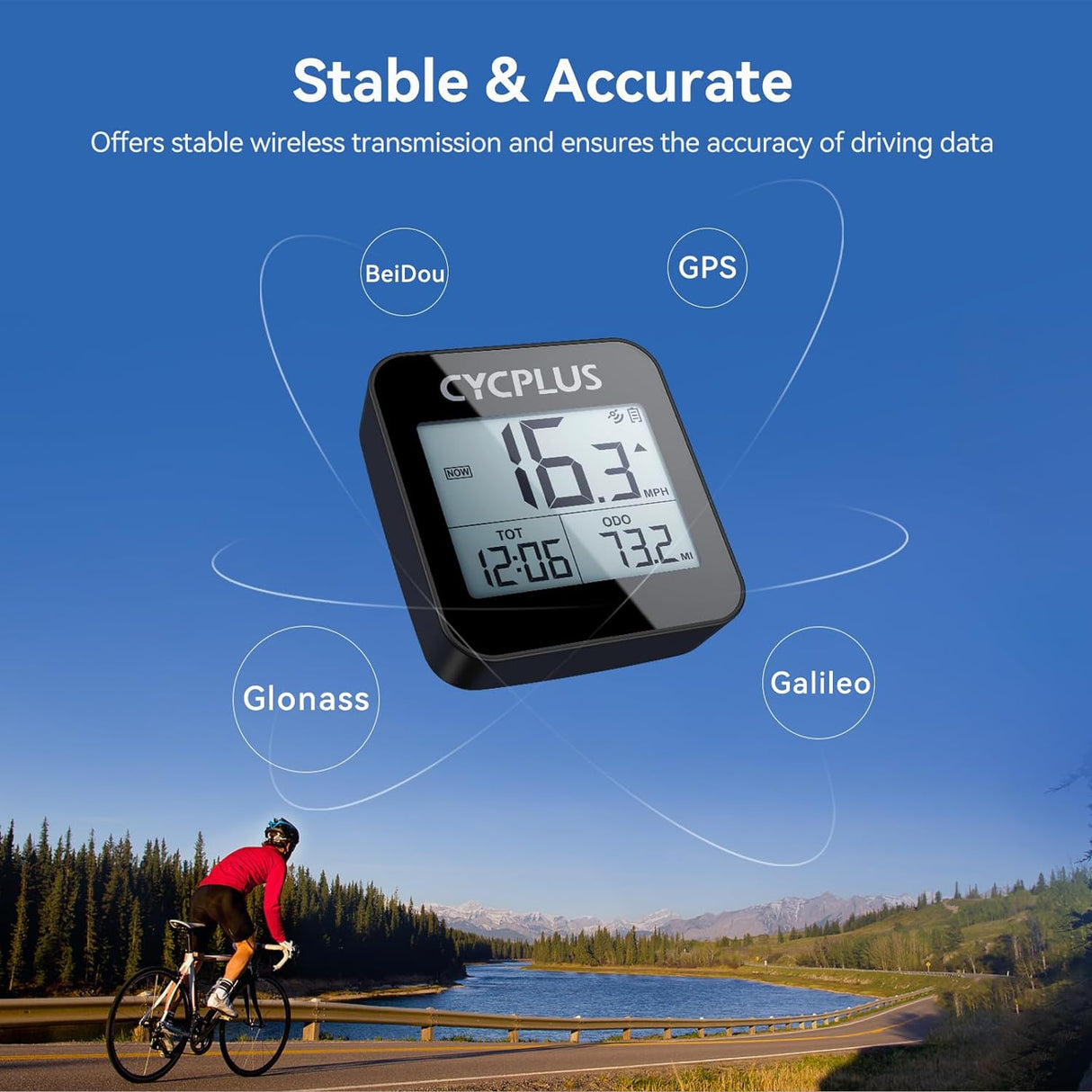 Wireless GPS Bike Computer G1 by CYCPLUS