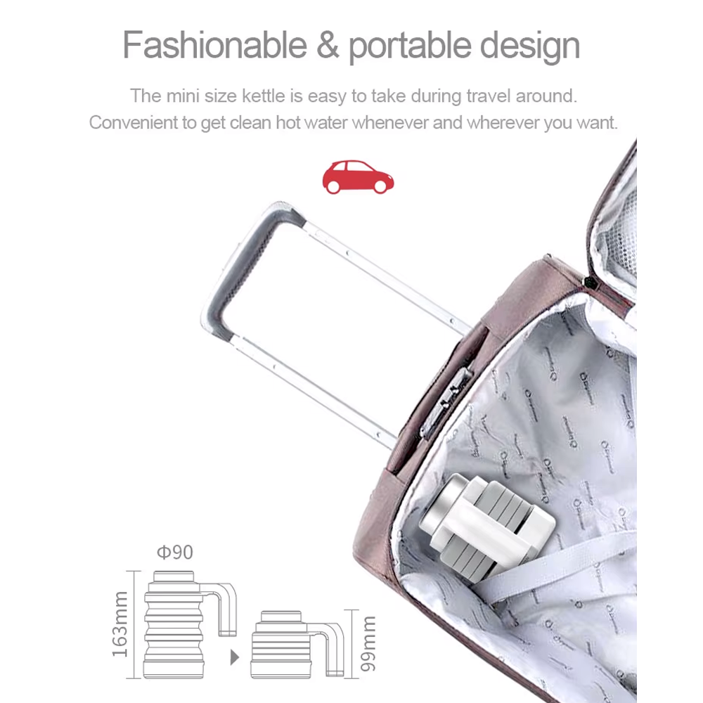 Car Folding Electric Kettle 500ml by GreenLion