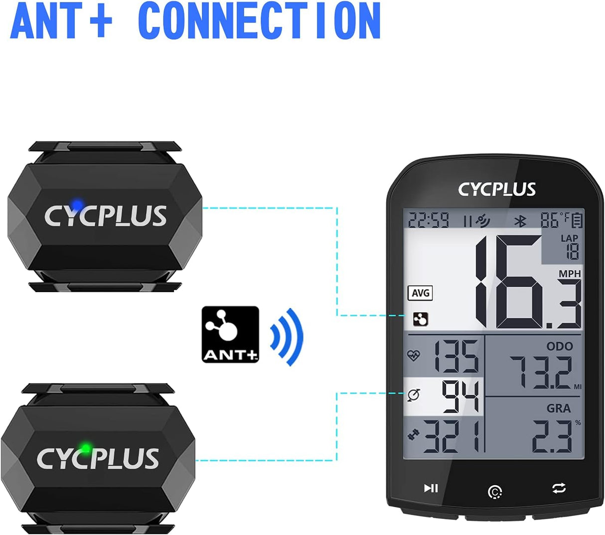 Cycling Speed and Cadence Sensor C3 by CYCPLUS