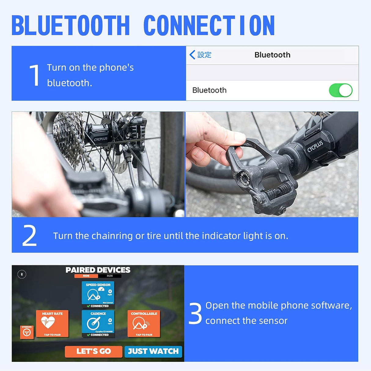 Cycling Speed and Cadence Sensor C3 by CYCPLUS