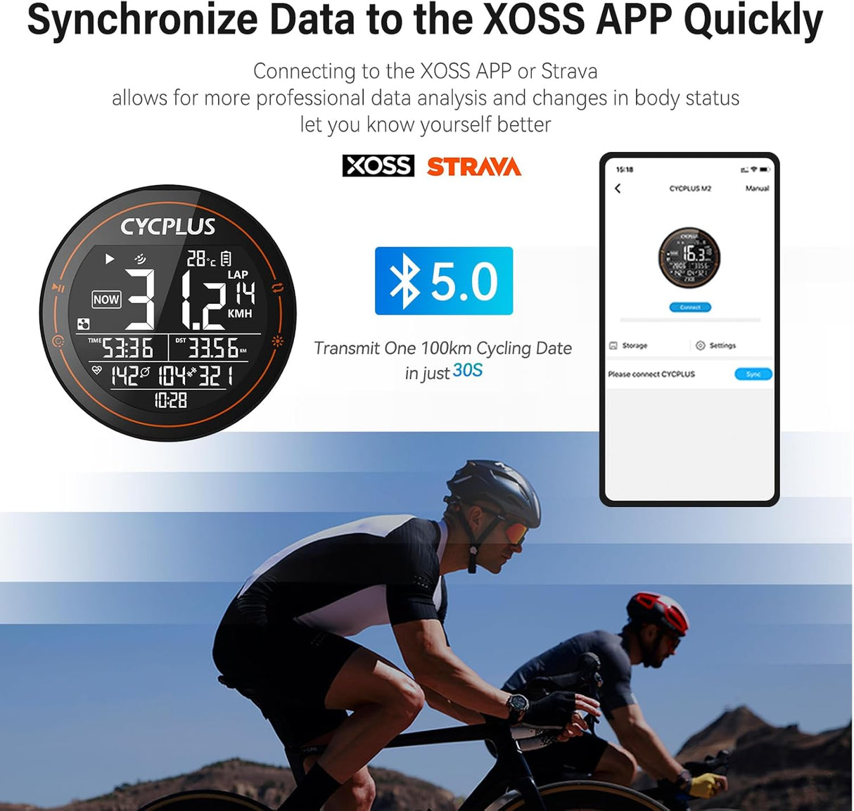 M2 GPS Bike Computer by CYCPLUS