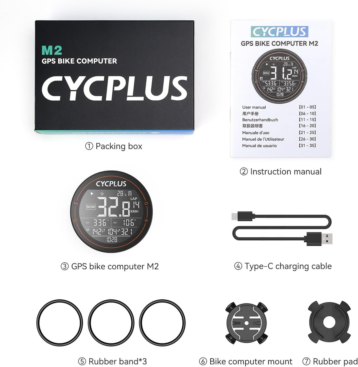 M2 GPS Bike Computer by CYCPLUS