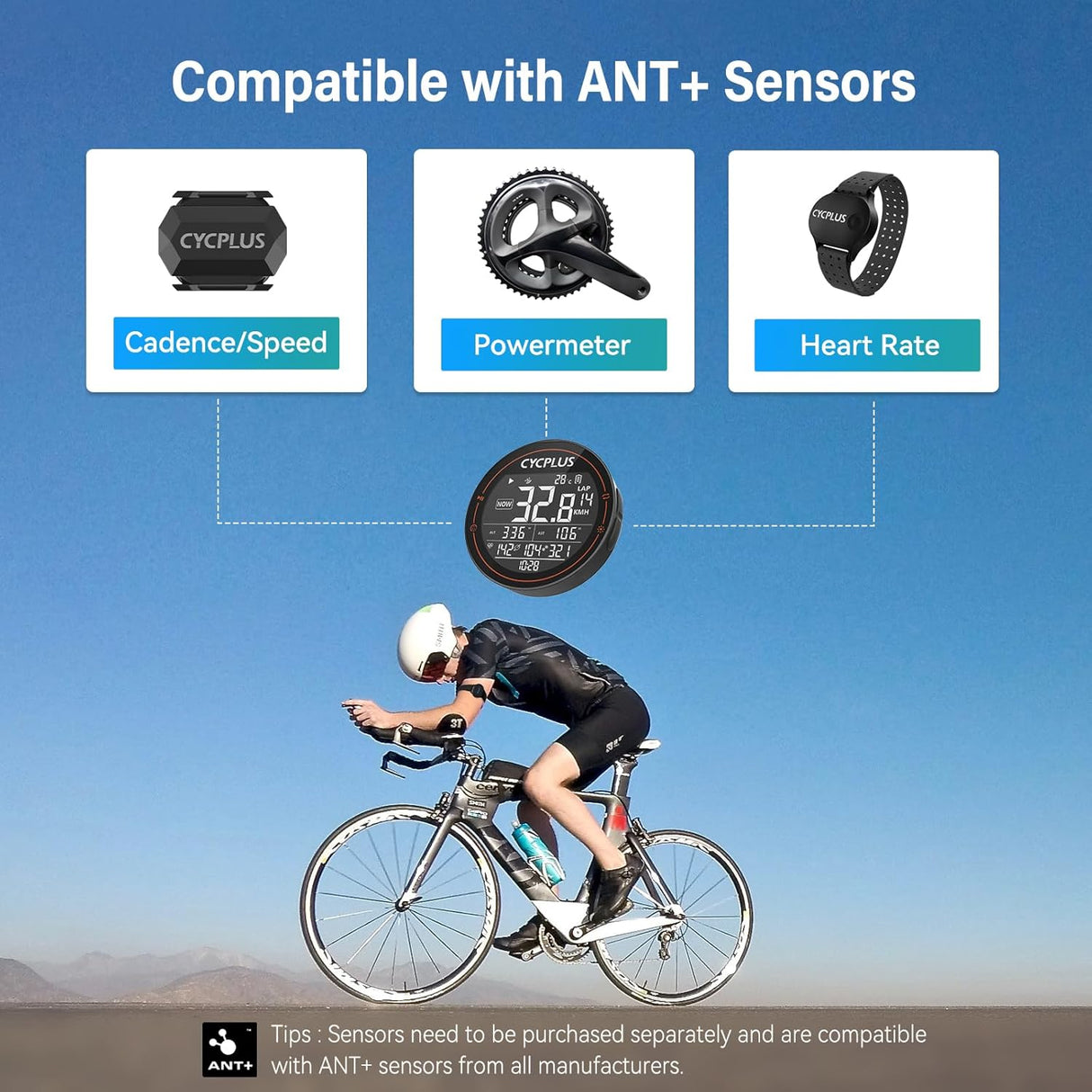 M2 GPS Bike Computer by CYCPLUS