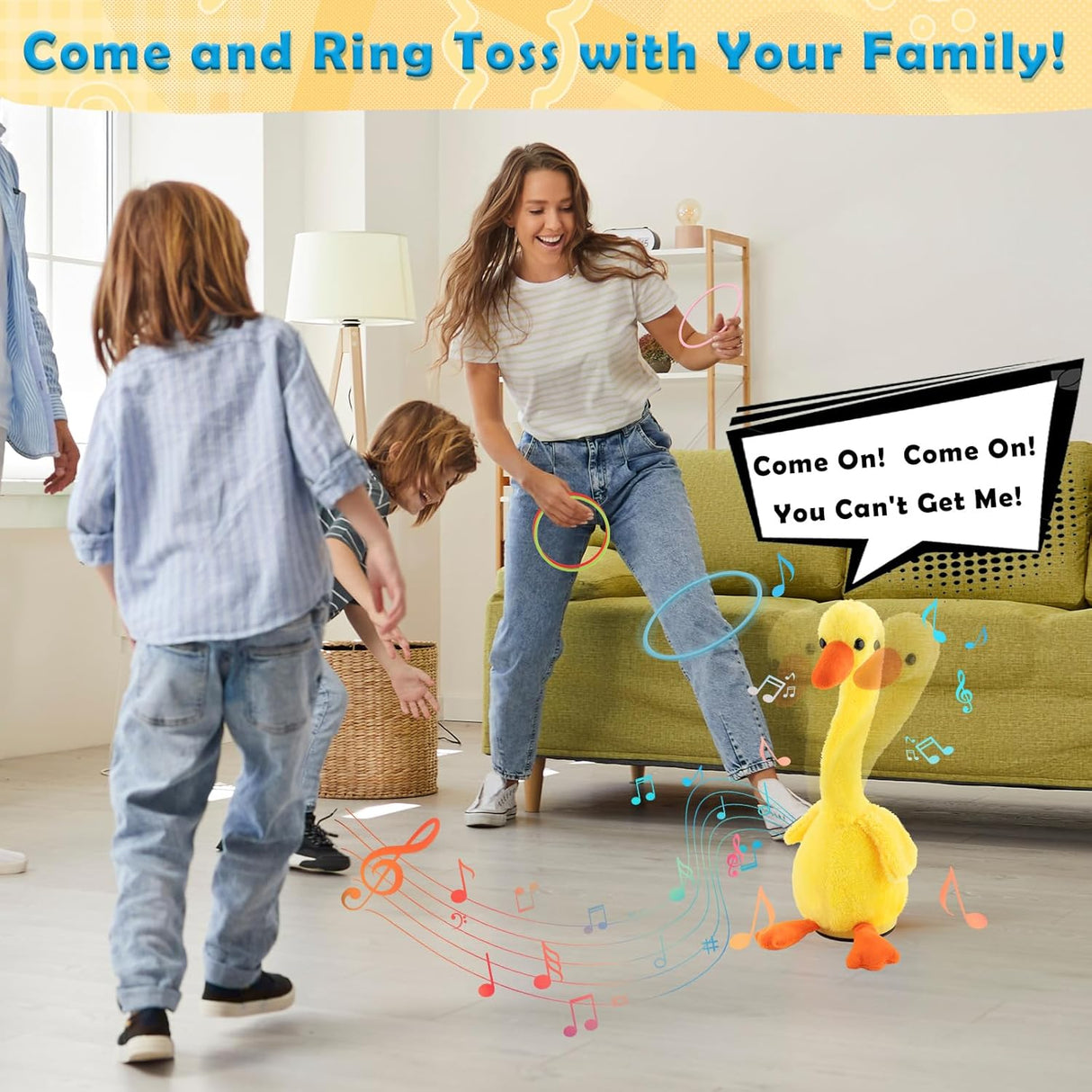 Dancing Singing Duck Toy Ring Toss Games | Kids Toy | Tradeo Shopping