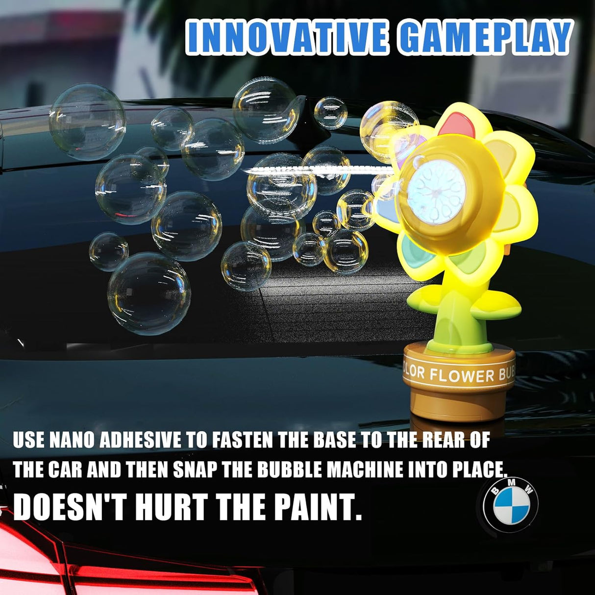 Dancing Sunflower Bubble Machine with Remote Control
