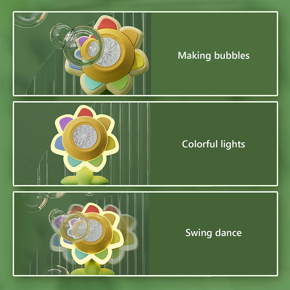Dancing Sunflower Bubble Machine with Remote Control