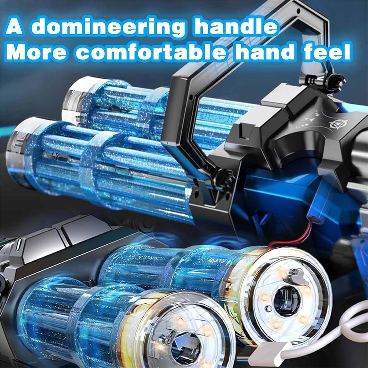 Double Barrel Gatling Electric Water Gun JF-005A