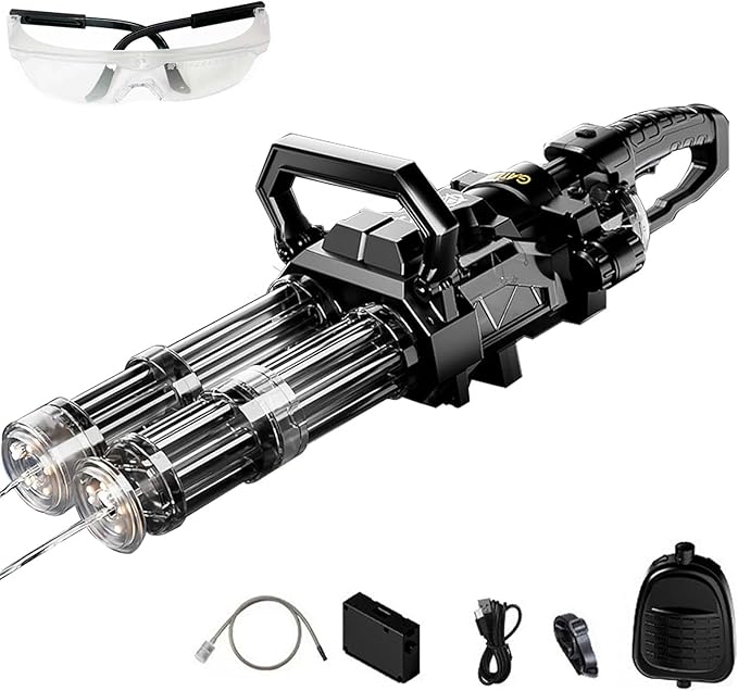 Double Barrel Gatling Electric Water Gun JF-005A