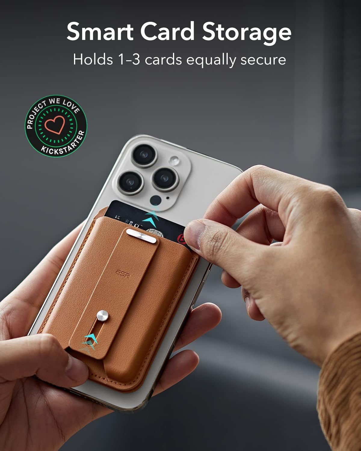 GEO Smart Card Storage with Adjustable Stand & Grip by ESR | Wallet Stand | Tradeo Shopping