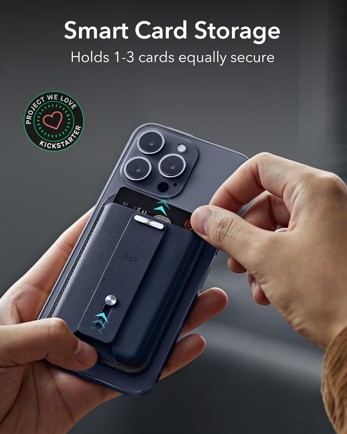 GEO Smart Card Storage with Adjustable Stand & Grip by ESR | Wallet Stand | Tradeo Shopping