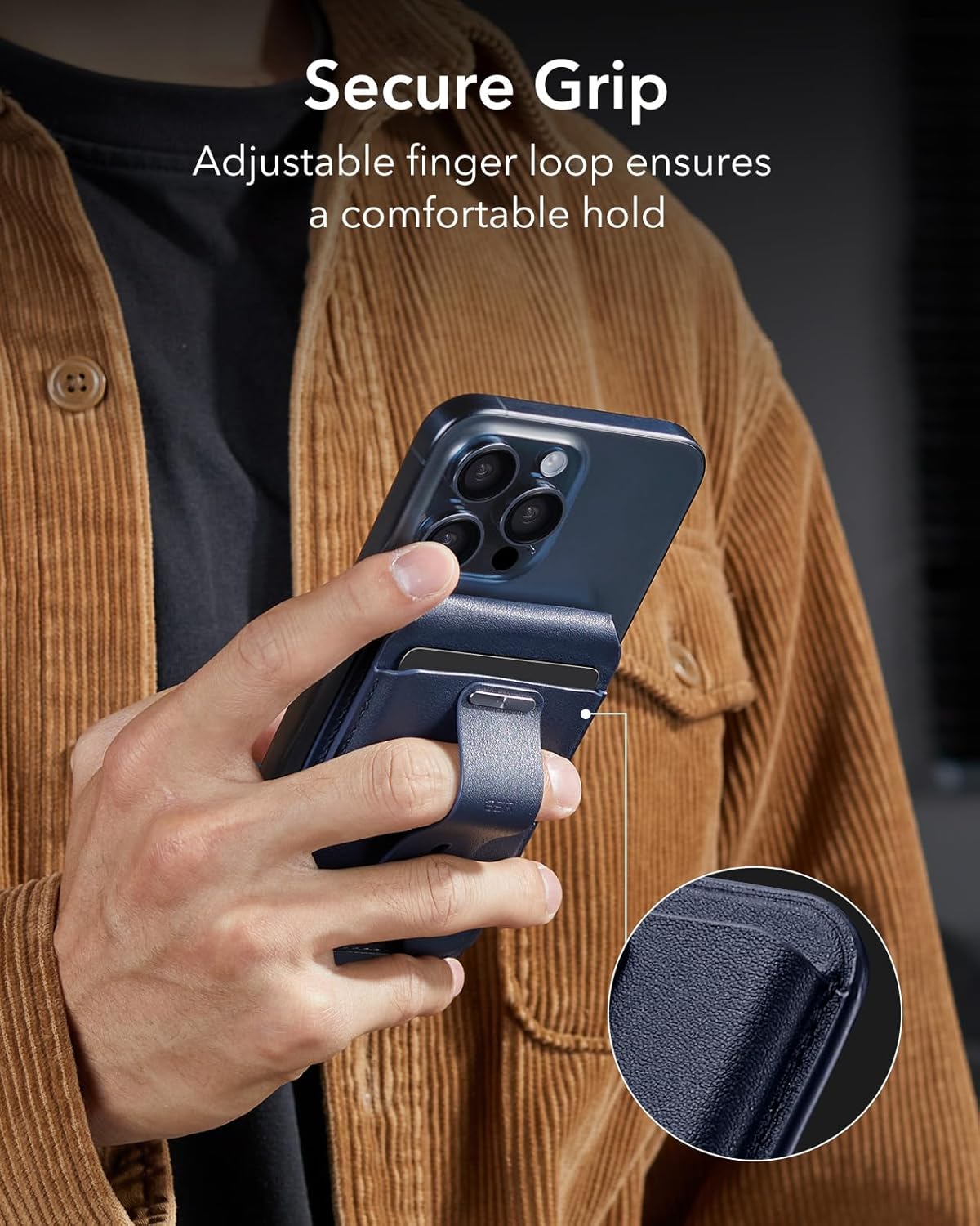 GEO Smart Card Storage with Adjustable Stand & Grip by ESR | Wallet Stand | Tradeo Shopping