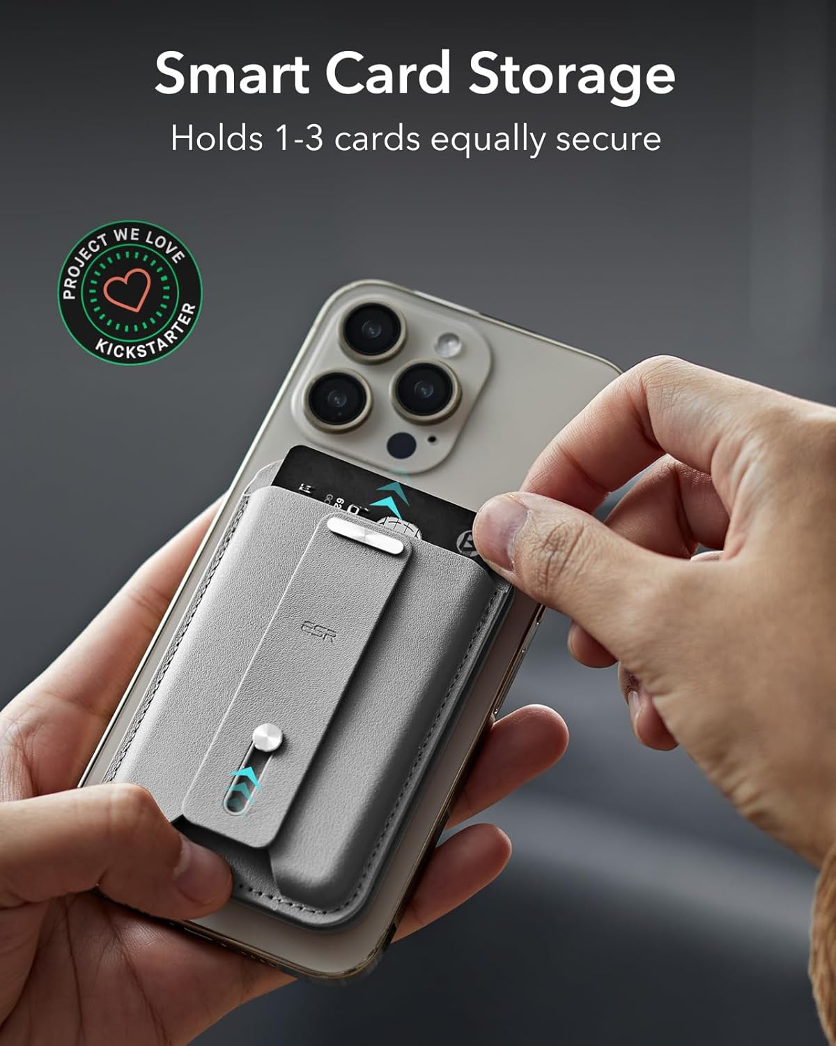 GEO Smart Card Storage with Adjustable Stand & Grip by ESR | Wallet Stand | Tradeo Shopping