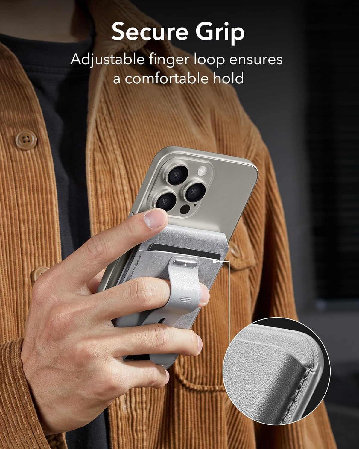 GEO Smart Card Storage with Adjustable Stand & Grip by ESR | Wallet Stand | Tradeo Shopping