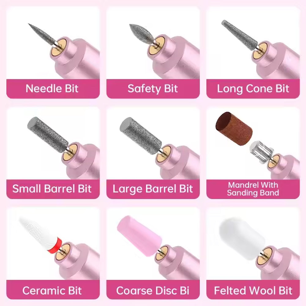 Rechargeable Electric Cordless Nail Drill Professional for Nails