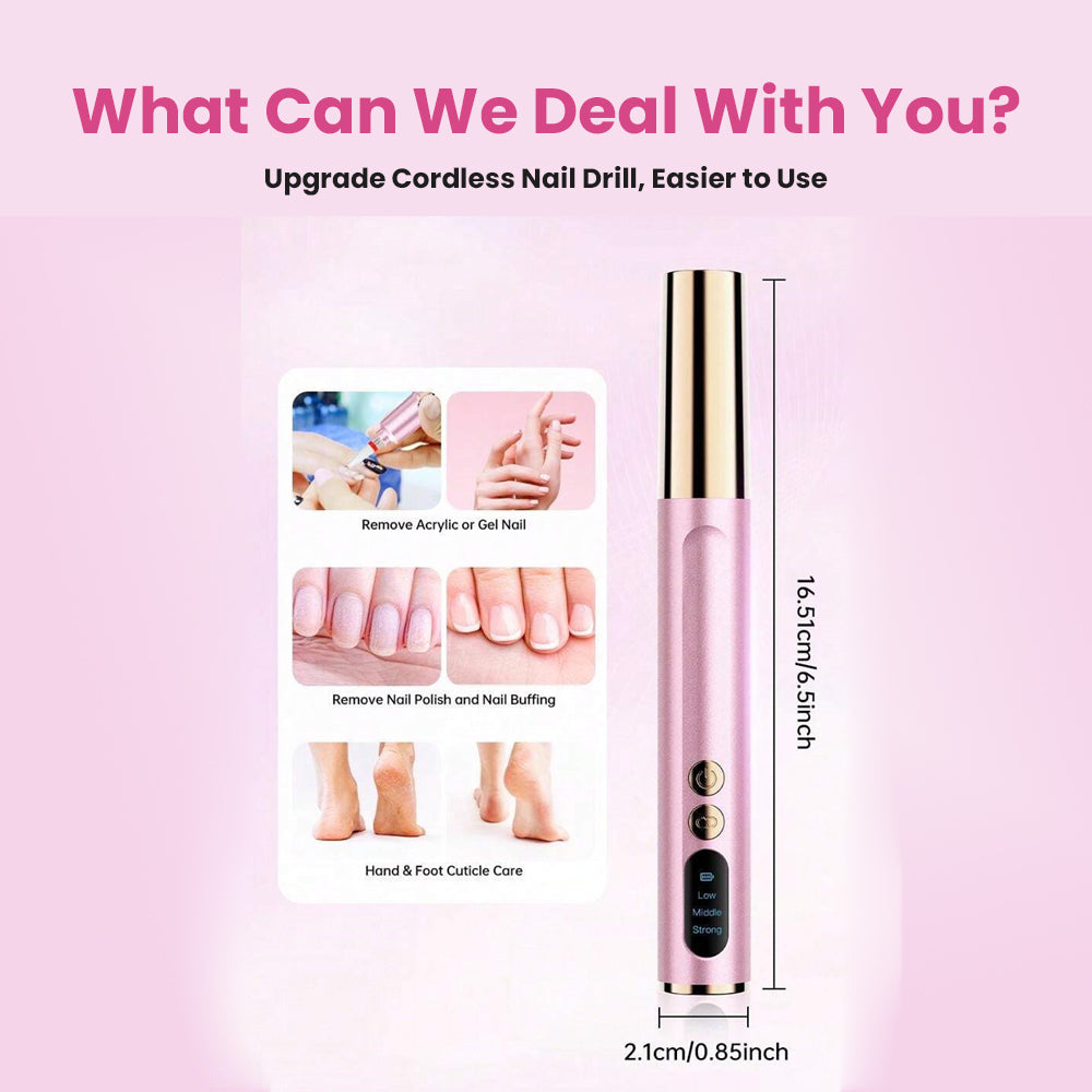 Rechargeable Electric Cordless Nail Drill Professional for Nails