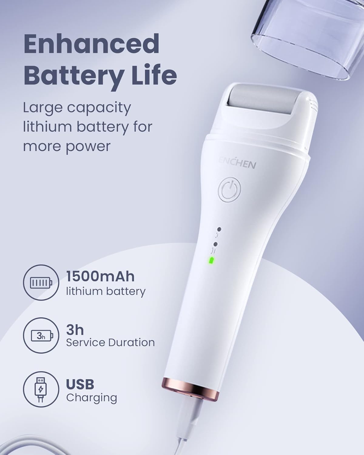 Electric Foot Callus Remover by Enchen Rock