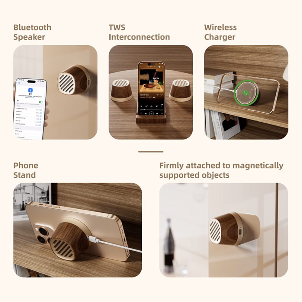 4-in-1 Magnetic MagSafe Charger Speaker K13 by Ezvalo