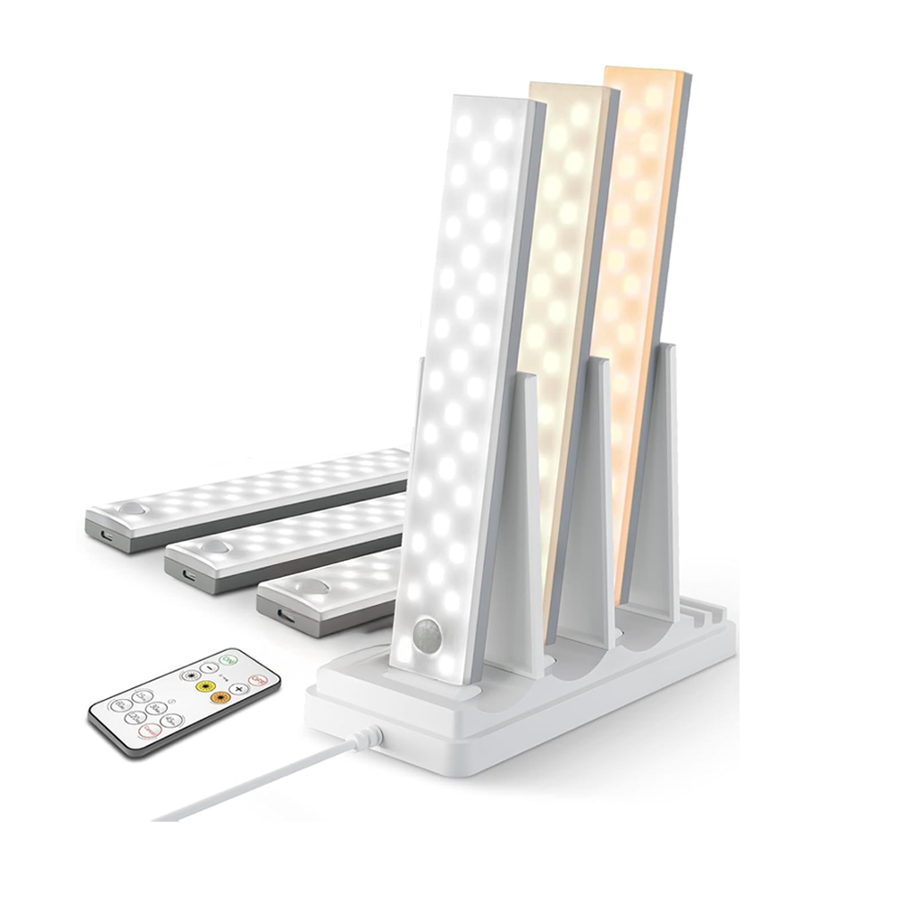 LED Under Cabinet Motion Sensor Light with Charging Station (6 Pack) by  EZVALO