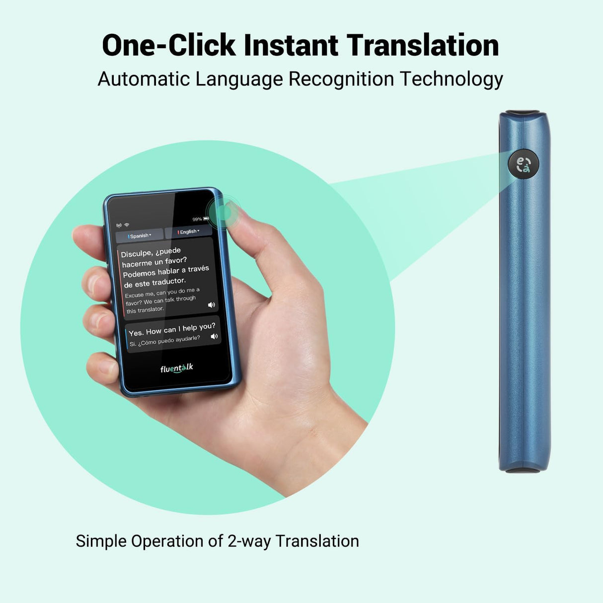 Timekettle Fluentalk Mini Language Translator Device T1 | Translator Device | Tradeo Shopping