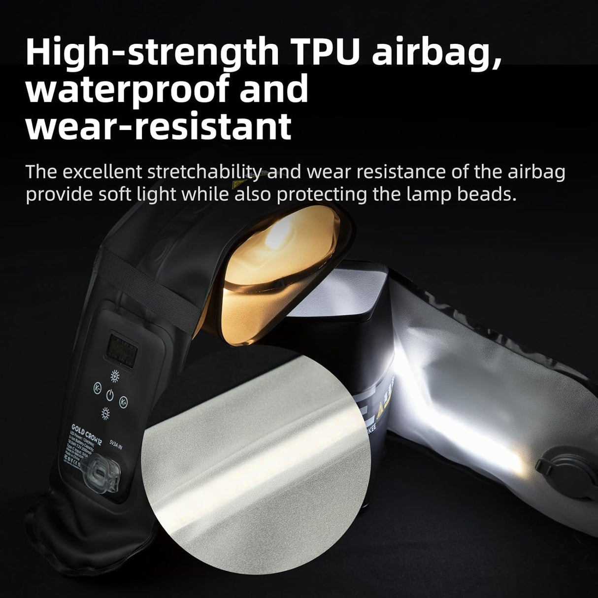 GC12 Bi-color Temperature Inflatable Photography Light Tube by INKE