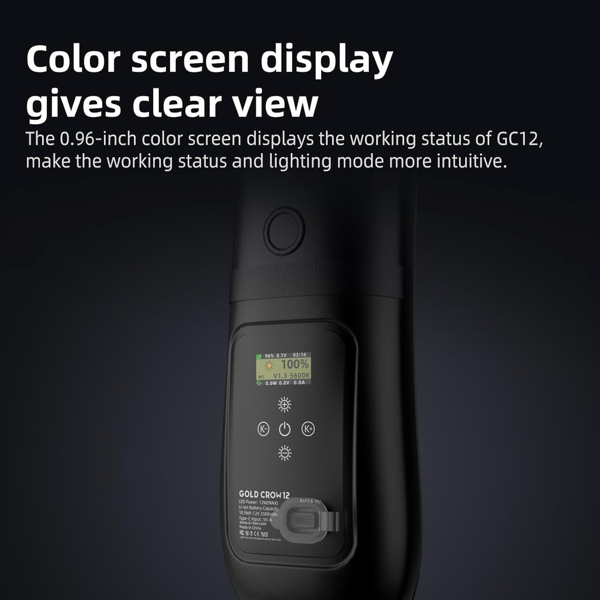 GC12 Bi-color Temperature Inflatable Photography Light Tube by INKE