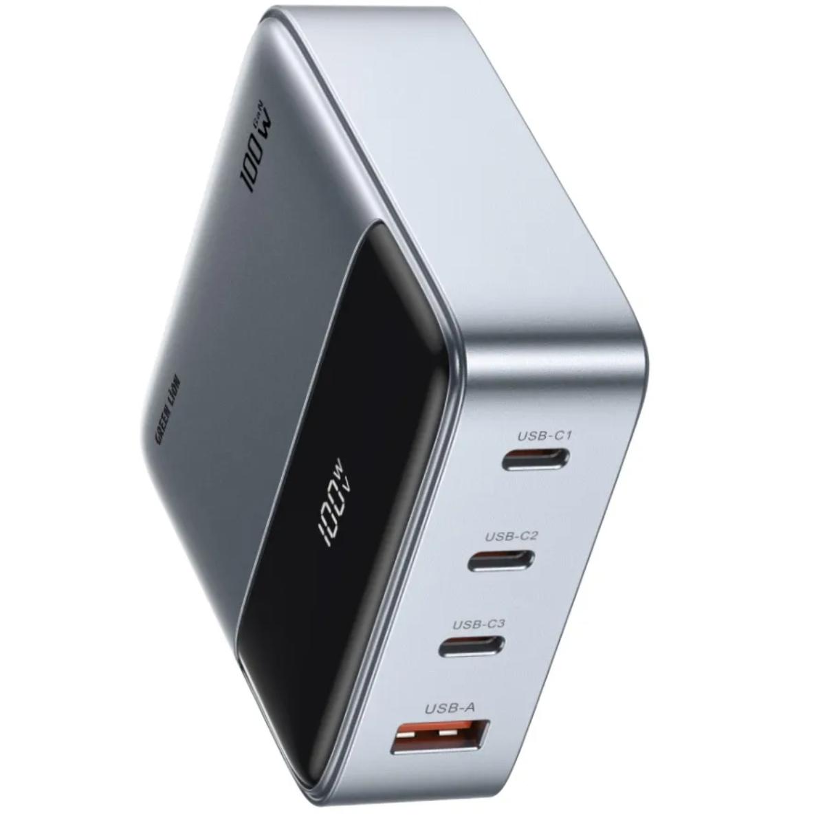Green Lion 100W GaNPremium UK Plug Adapter
