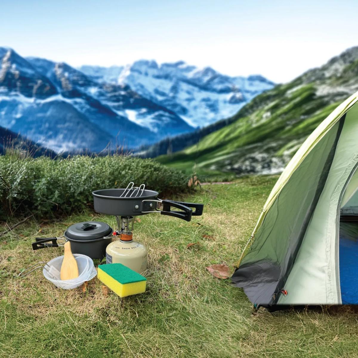 Green Lion 10 IN 1 Camping Cookware