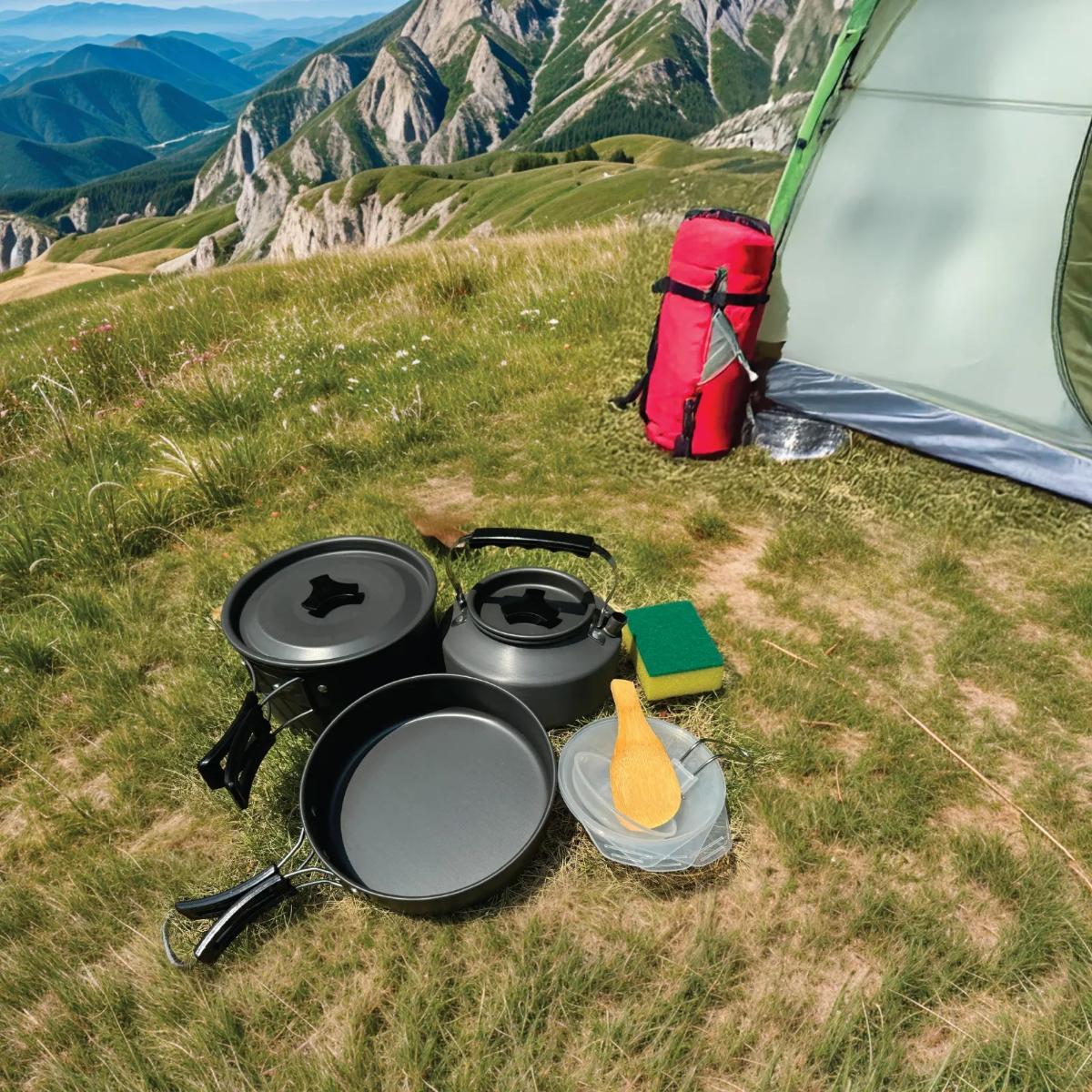 Green Lion 10 IN 1 Camping Cookware
