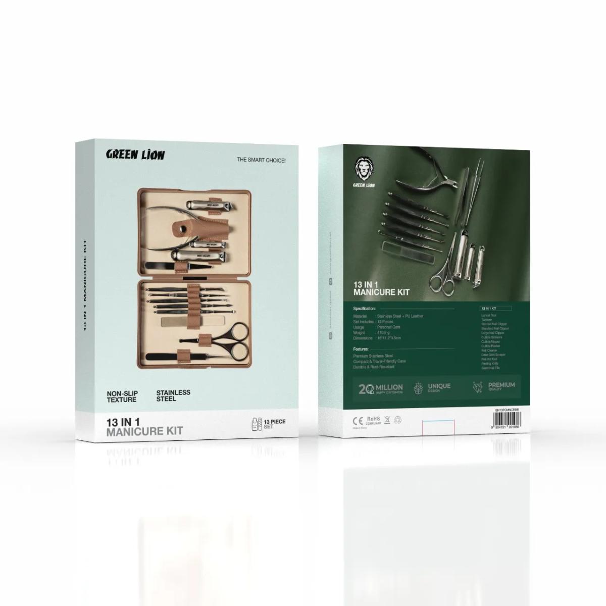 Green Lion 13 in 1 Manicure Kit