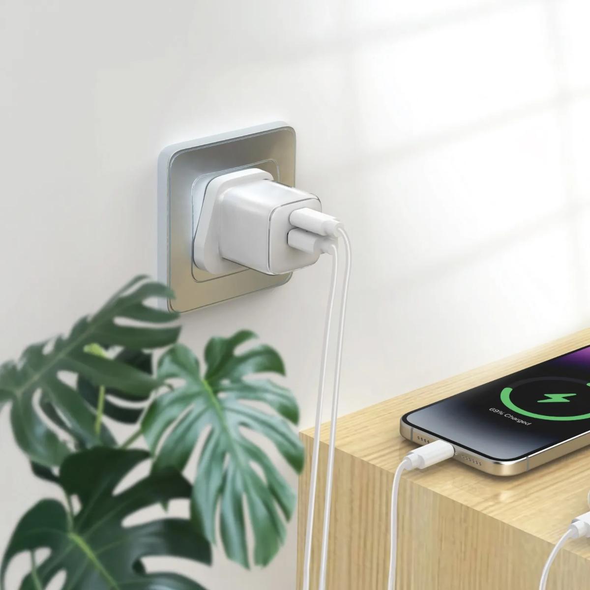 Green Lion  20W GaN Dual-Port Wall Charger