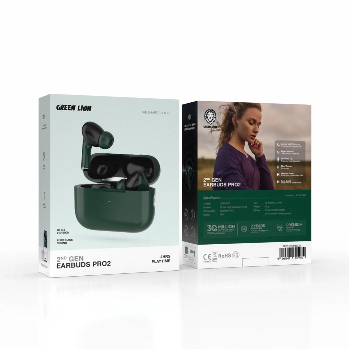 Green Lion 2nd Gen Earbuds Pro2