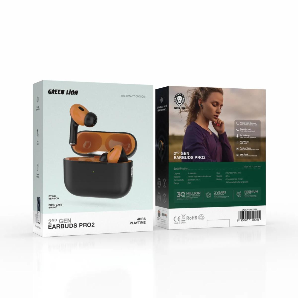 Green Lion 2nd Gen Earbuds Pro2