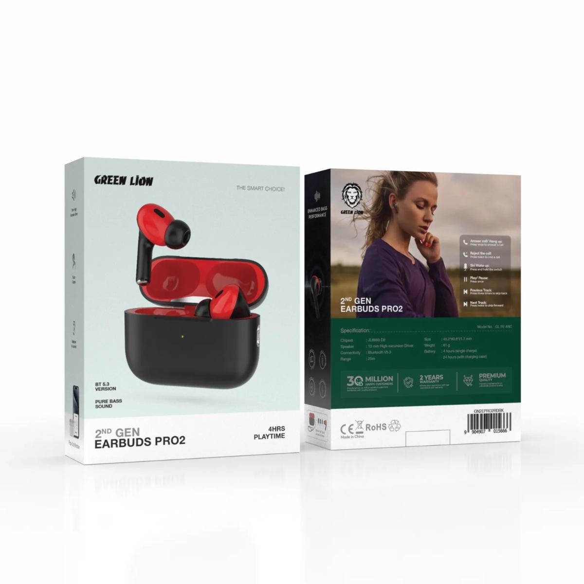 Green Lion 2nd Gen Earbuds Pro2