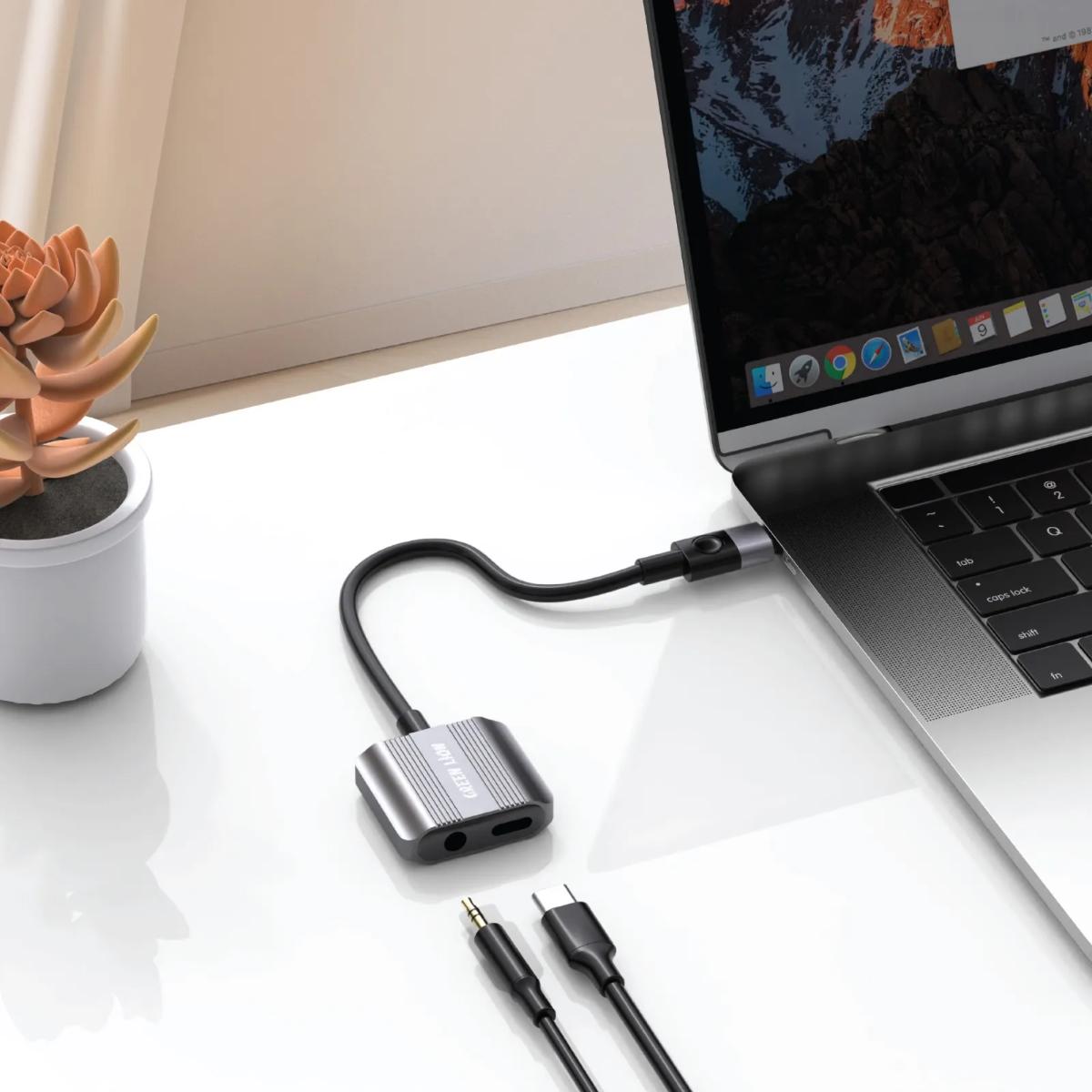 Green Lion 2-in-1 Type-C to AUX