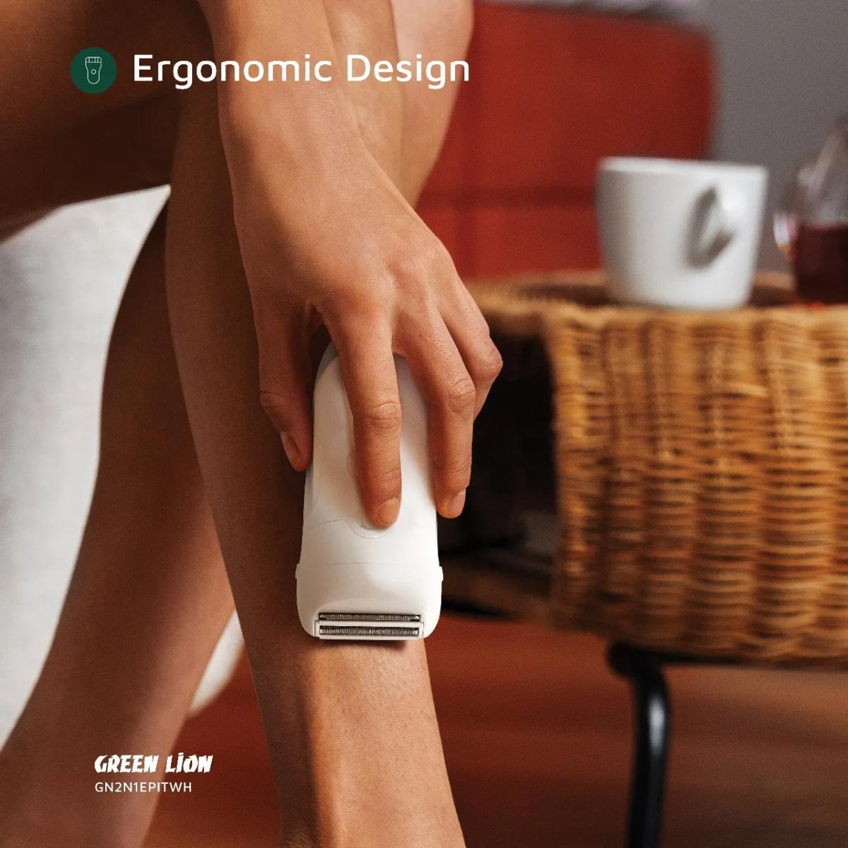 Green Lion 2 in 1 Epilator Shave, Trim, Epilate