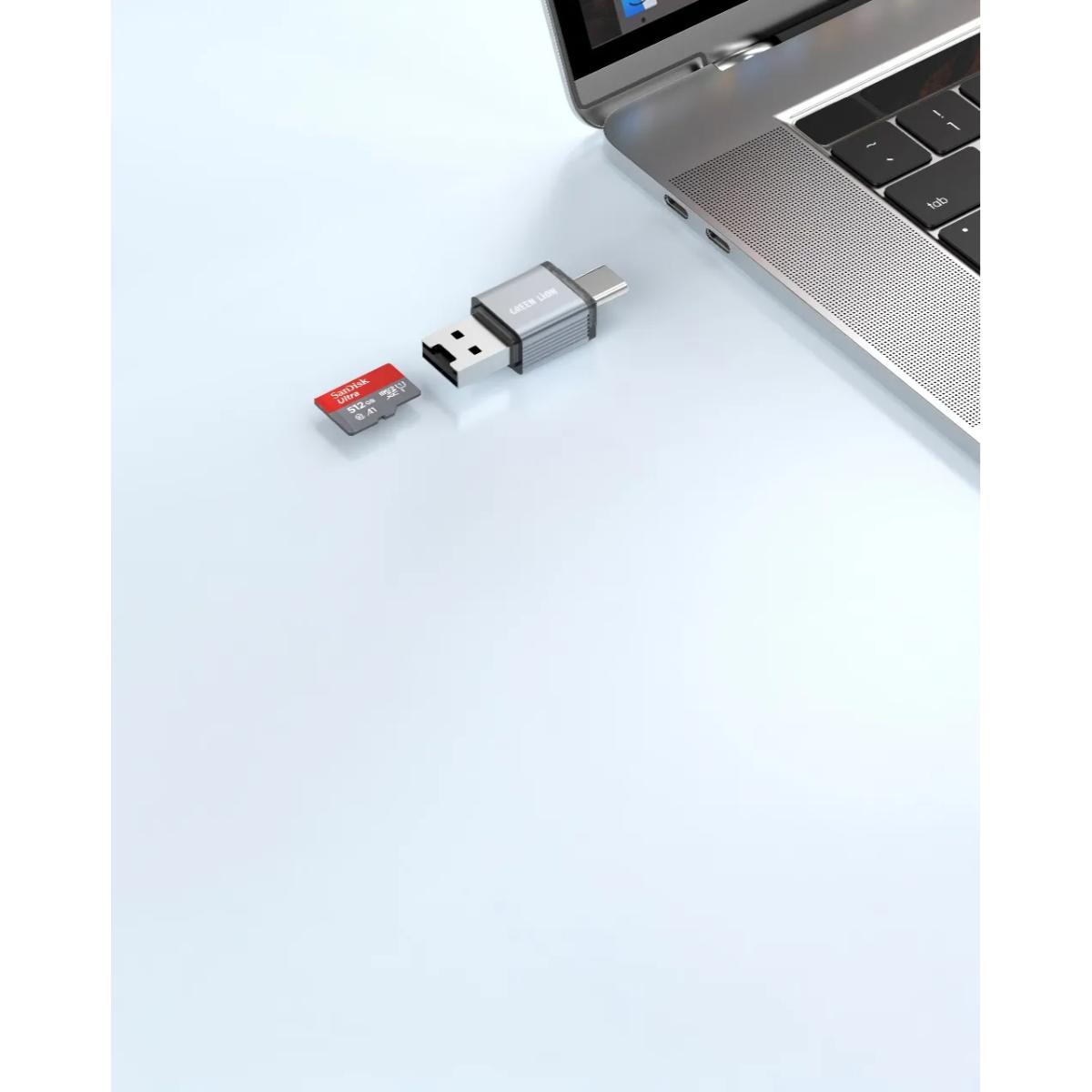 Green Lion 2 in1 Card Reader • Micro SD Cards