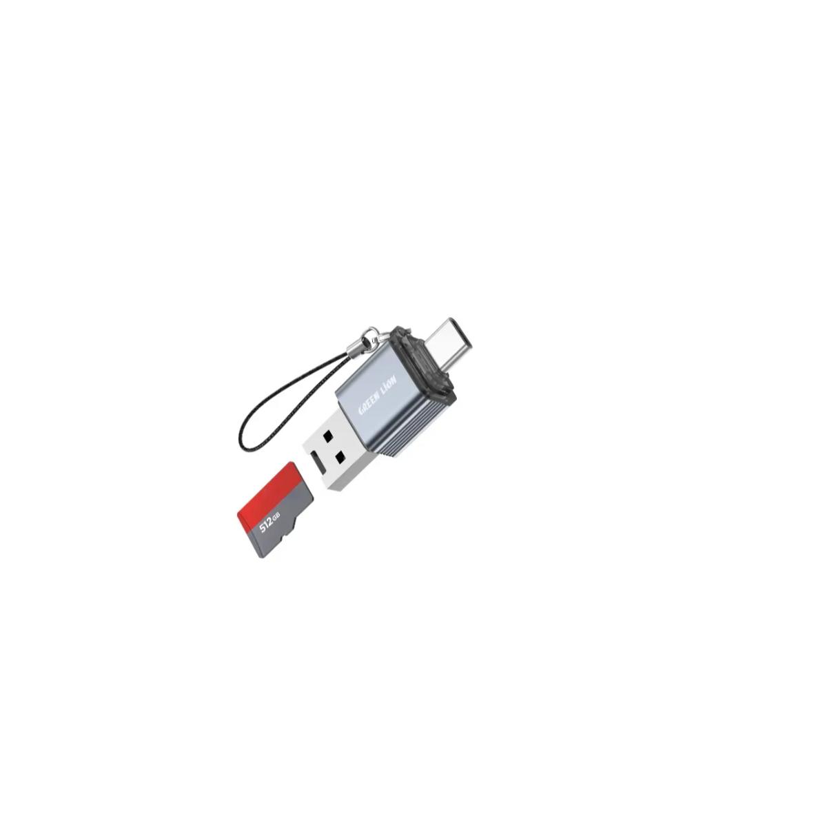 Green Lion 2 in1 Card Reader • Micro SD Cards