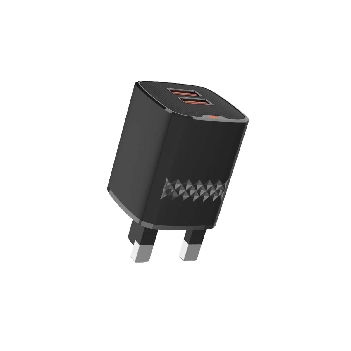Green Lion Dual Port Wall Charger (UK Plug)