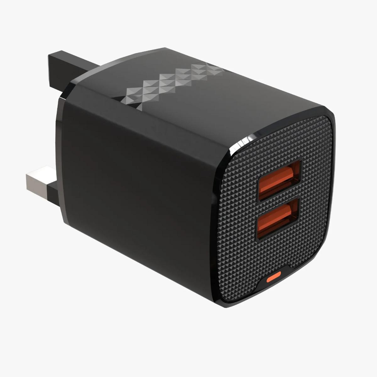 Green Lion Dual Port Wall Charger (UK Plug)