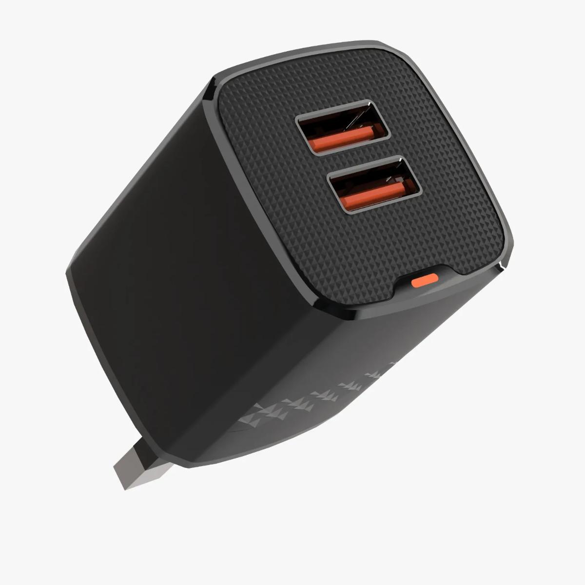 Green Lion Dual Port USB-A Wall Charger (10.5W)