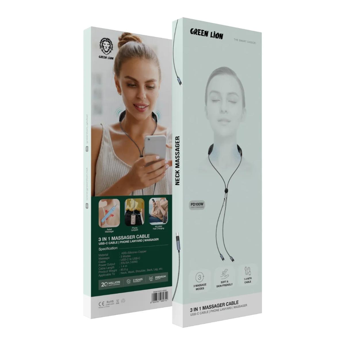 Green Lion 3 in 1 Massager Cable PD 100W