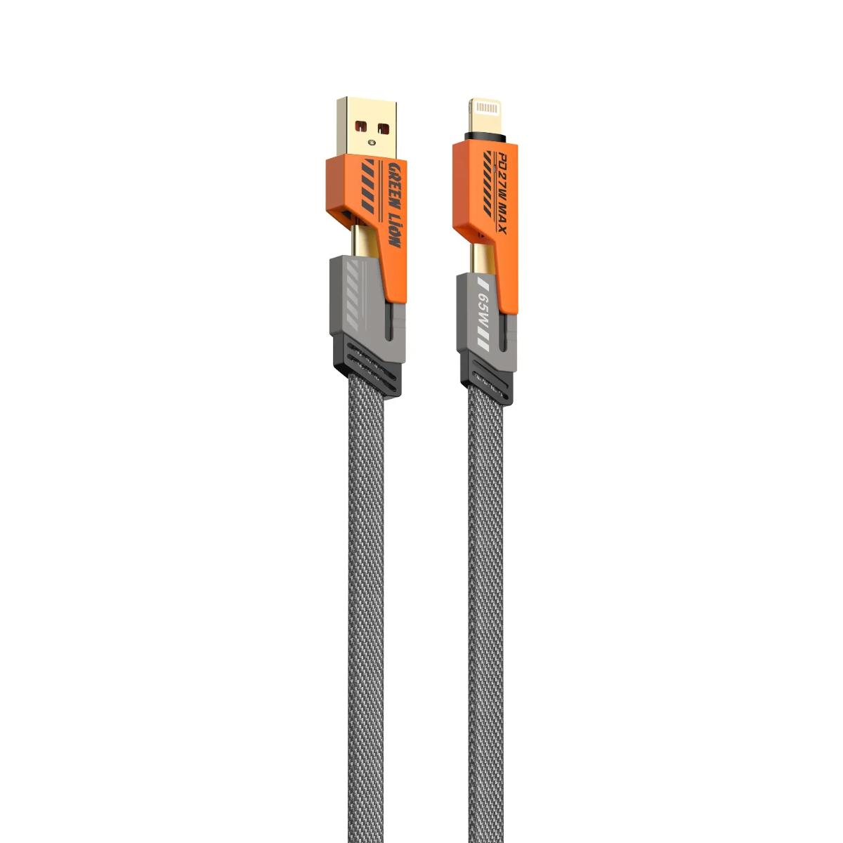 Green Lion 2 in 2 Braided Fast Charging Cable
