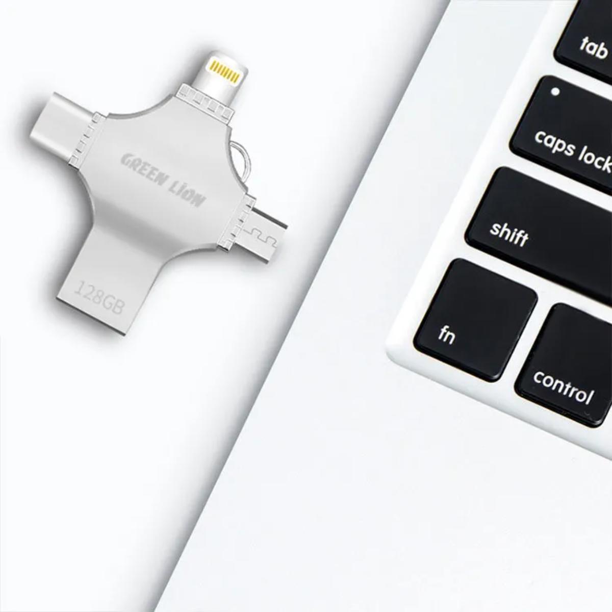 Green Lion 4•in•1 USB Flash Drive 128GB