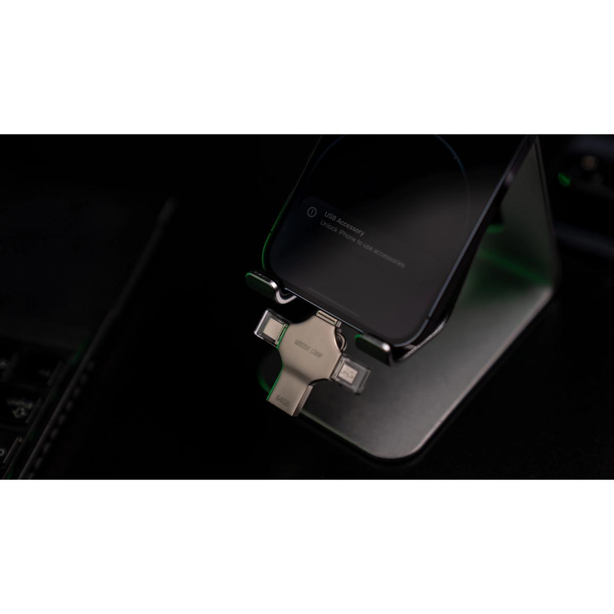 Green Lion 4•in•1 USB Flash Drive 64GB